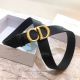 AAA Quality Dior Black Leather Belt Yellow Gold Buckle (5)_th.jpg